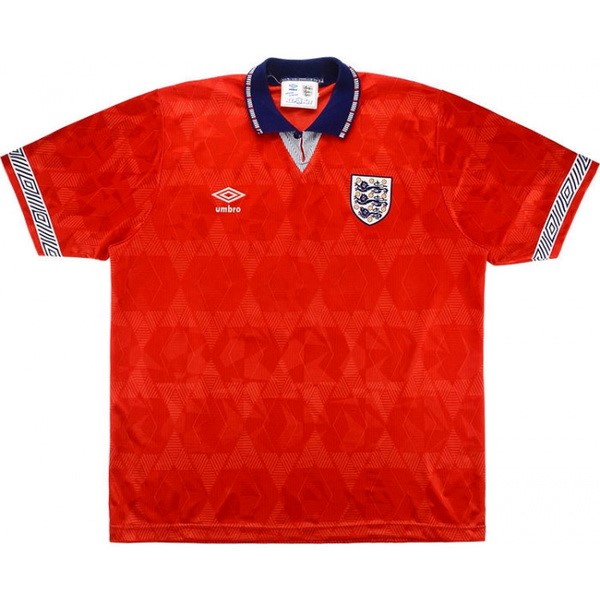 Camiseta Inglaterra 2ª Retro 1990 Rojo